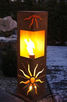 Feuersäule Sonne Edelrost