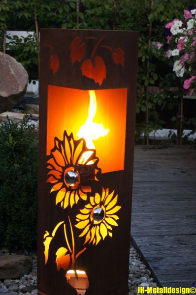 Feuersäule Sonnenblume Edelrost